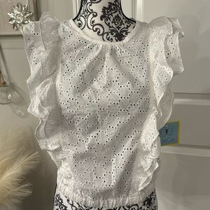 CeCe Open dotted Top
